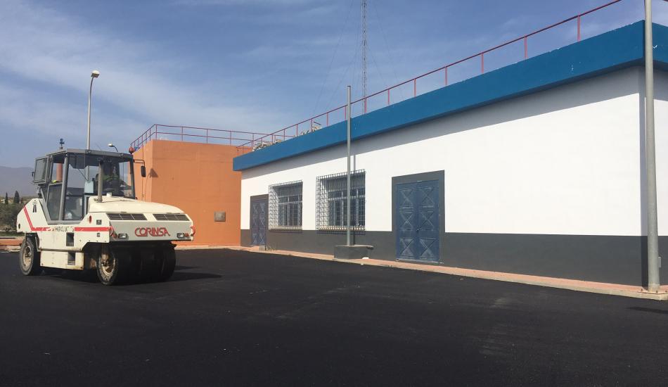 asfaltado de la sede central